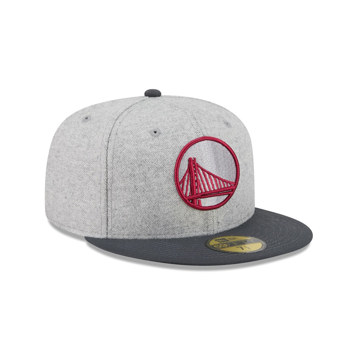 Golden State Warriors Gray Herringbone 59FIFTY Fitted Hat