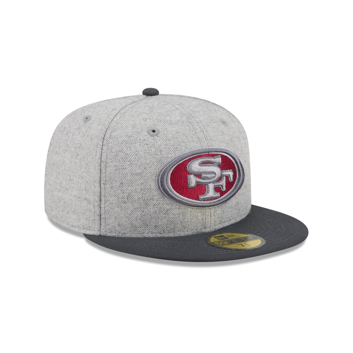 San Francisco 49ers Gray Herringbone 59FIFTY Fitted Hat