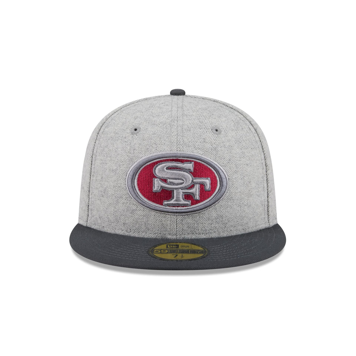 San Francisco 49ers Gray Herringbone 59FIFTY Fitted Hat