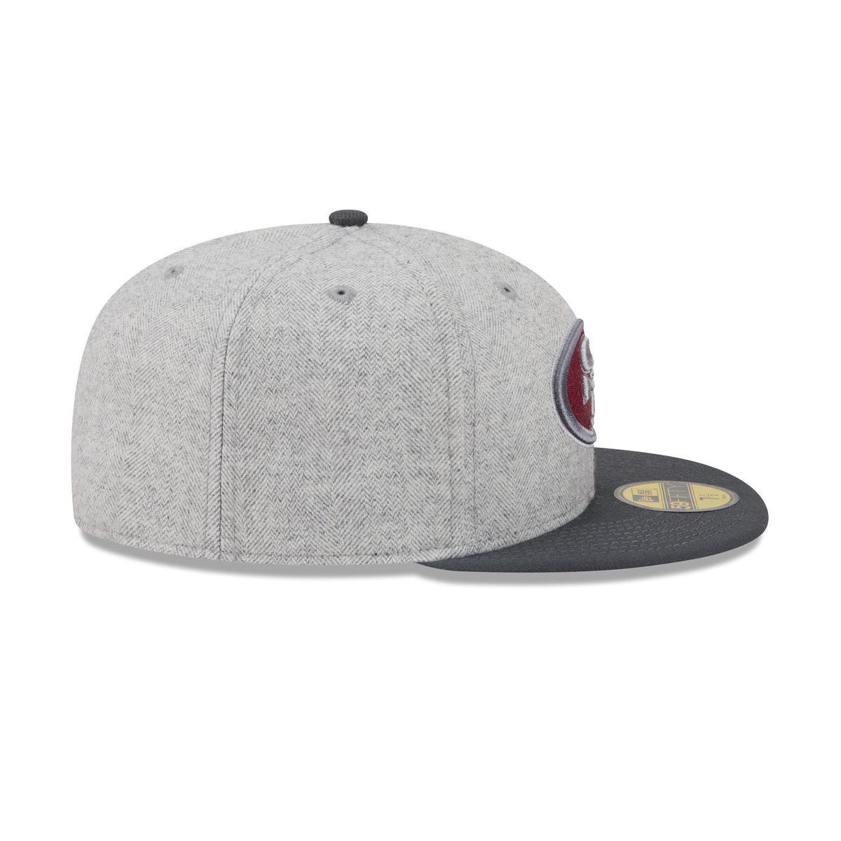 San Francisco 49ers Gray Herringbone 59FIFTY Fitted Hat