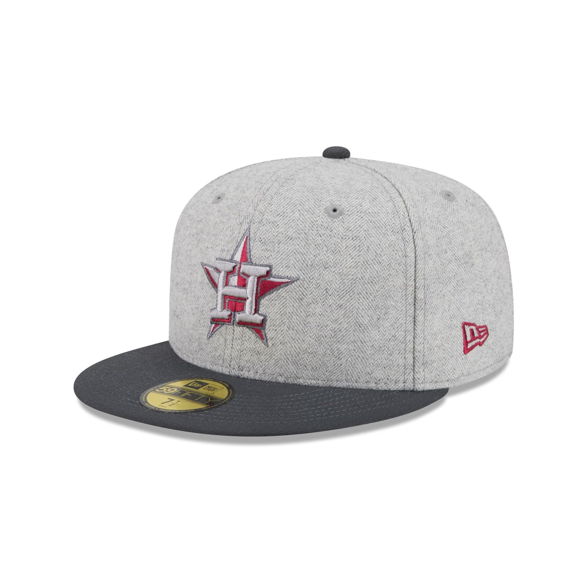 Houston Astros Gray Herringbone 59FIFTY Fitted Hat
