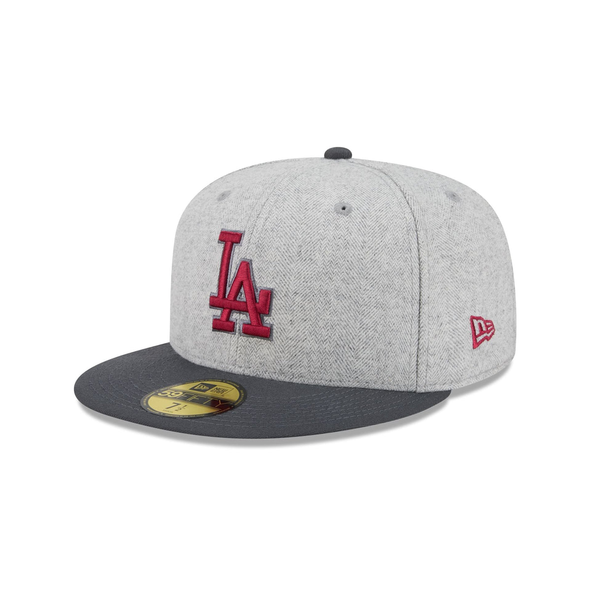 Los Angeles Dodgers Gray Herringbone 59FIFTY Fitted Hat