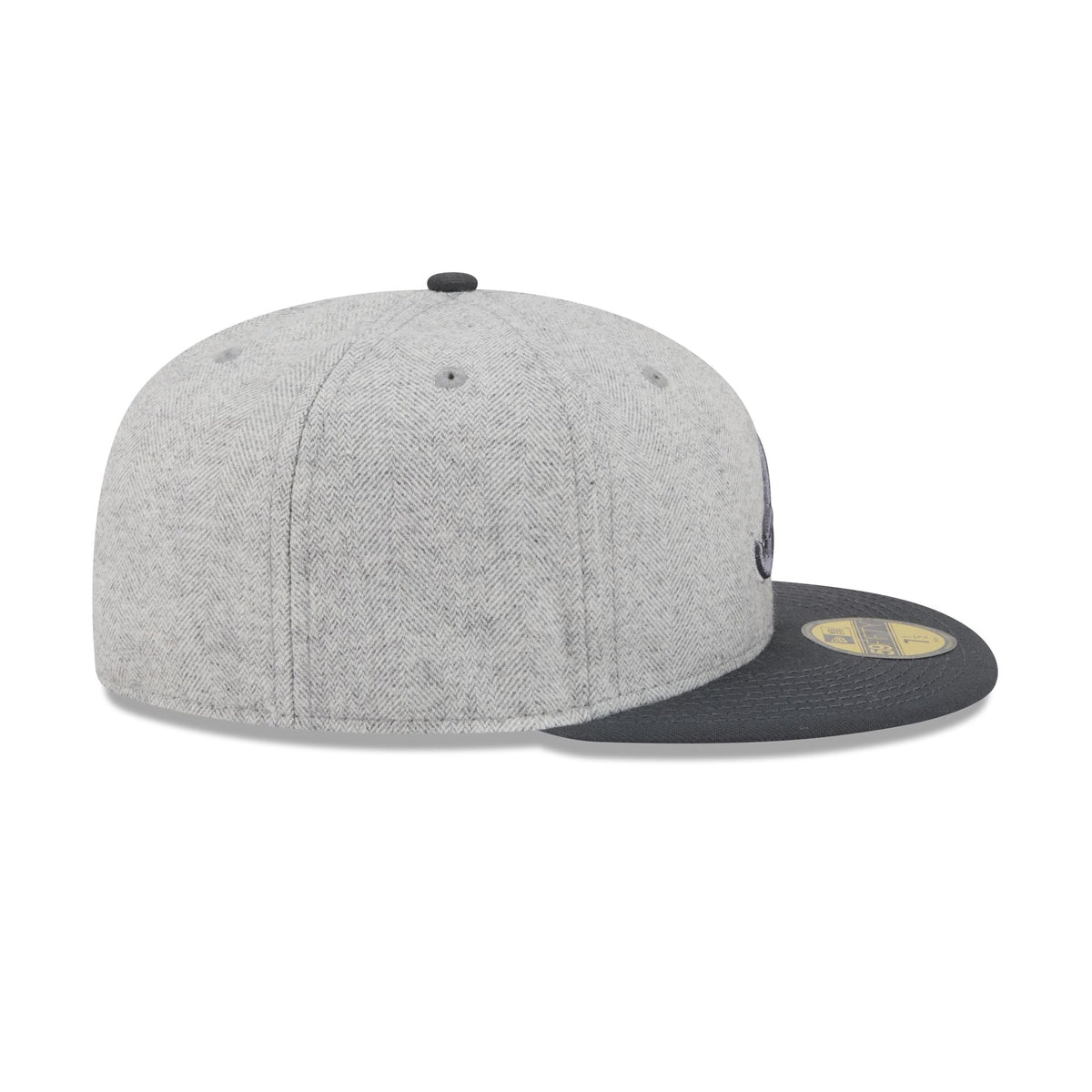 Atlanta Braves Gray Herringbone 59FIFTY Fitted Hat
