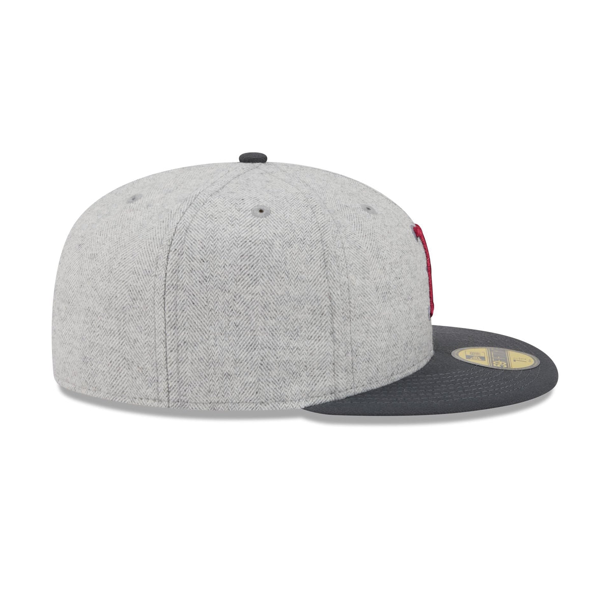Boston Red Sox Gray Herringbone 59FIFTY Fitted Hat