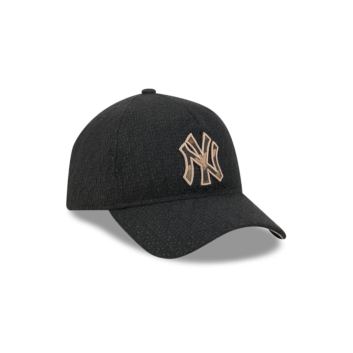 New York Yankees Camo Logo Boucle 9FORTY A-Frame Unstructured Snapback Hat