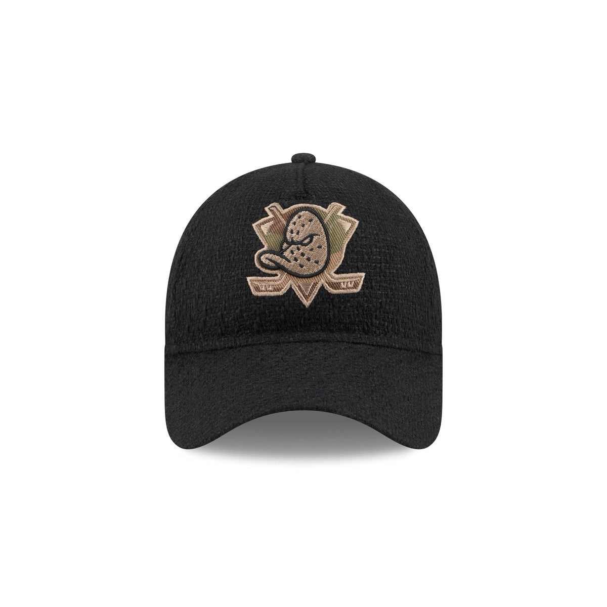 Anaheim Ducks Camo Logo Boucle 9FORTY A-Frame Unstructured Snapback Hat