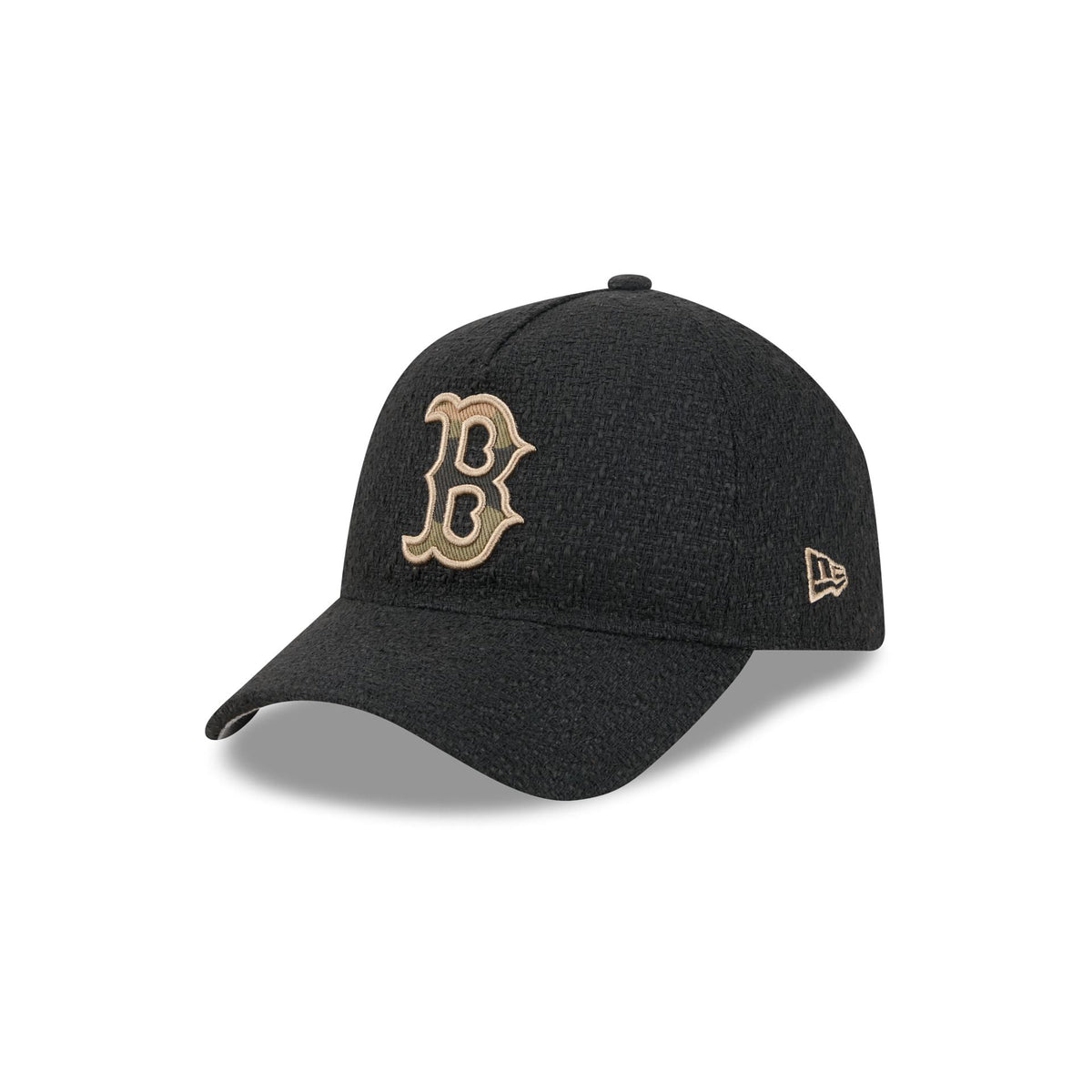 Boston Red Sox Camo Logo Boucle 9FORTY A-Frame Unstructured Snapback Hat