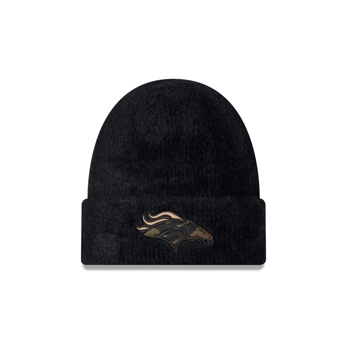 Denver Broncos Camo Logo Fuzzy Cuff Knit Beanie Hat
