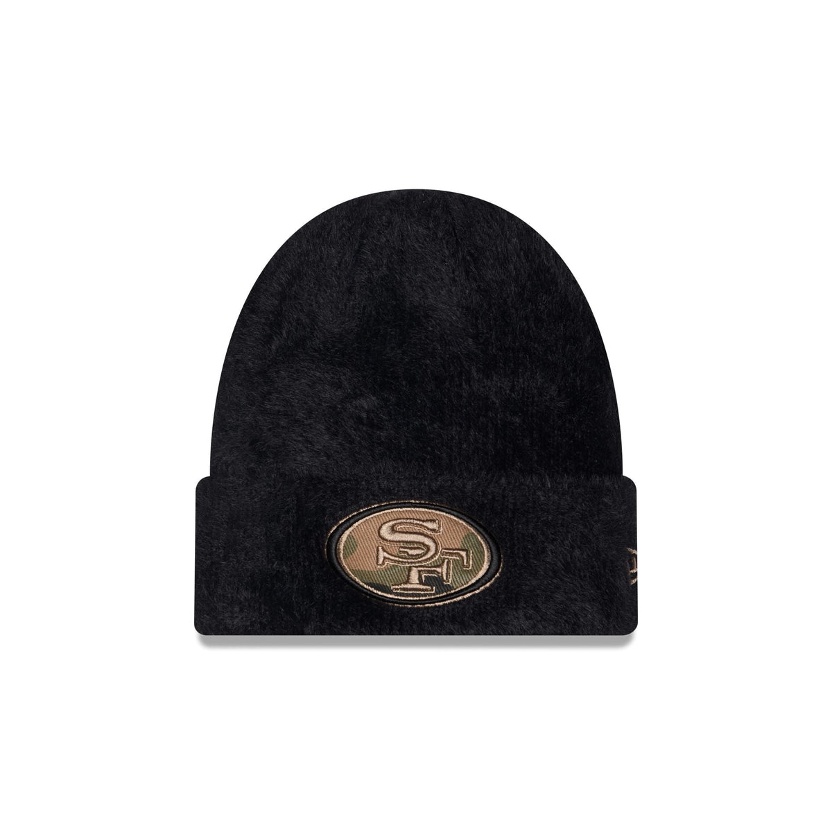 San Francisco 49ers Camo Logo Fuzzy Cuff Knit Beanie Hat