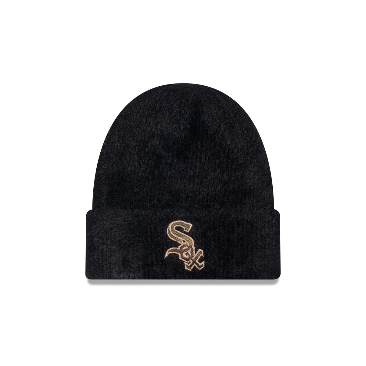 Chicago White Sox Camo Logo Fuzzy Cuff Knit Beanie Hat