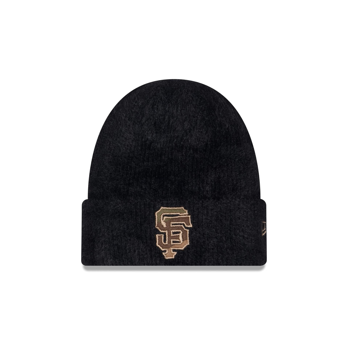 San Francisco Giants Camo Logo Fuzzy Cuff Knit Beanie Hat