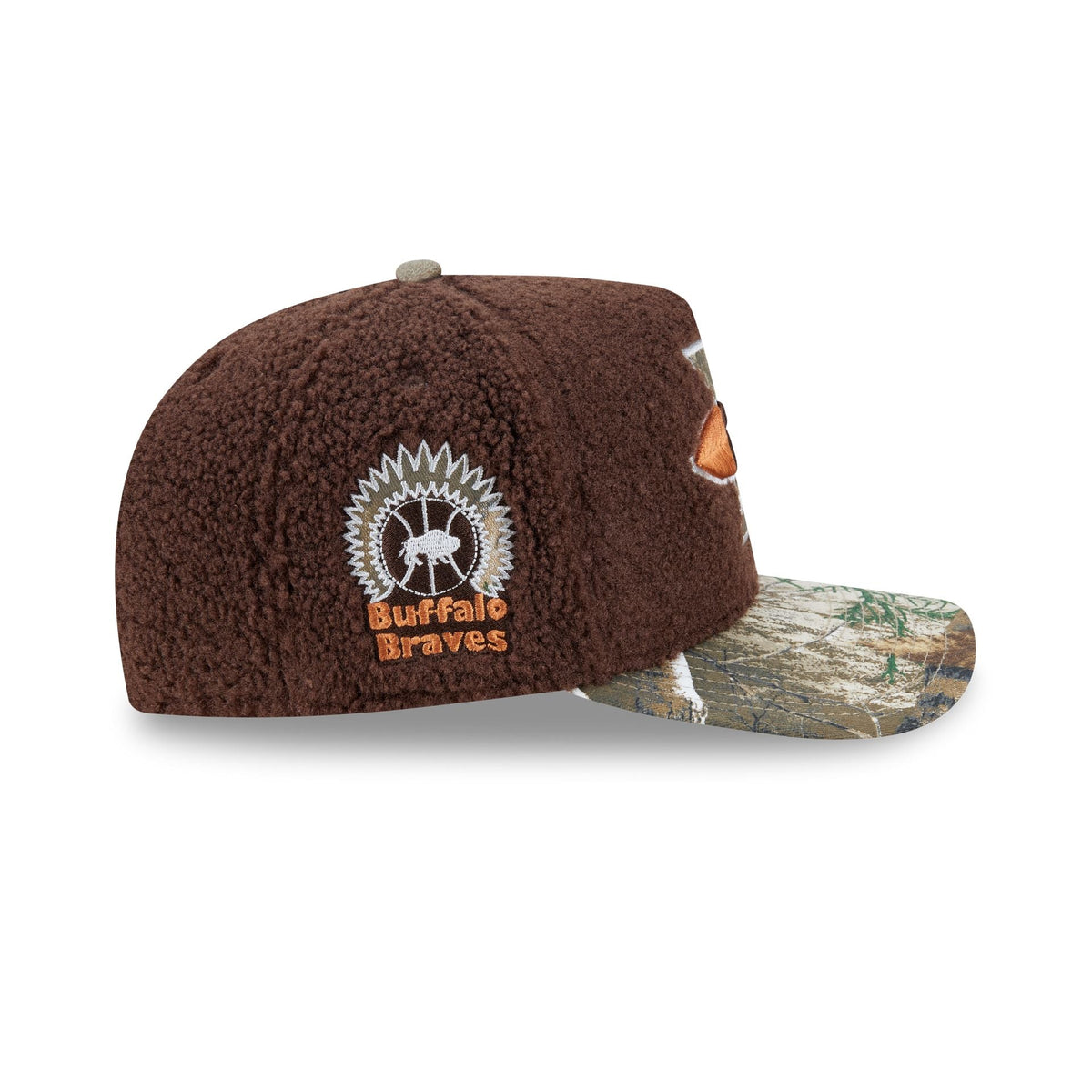 Just Caps Hardwood Classics Realtree Camo Buffalo Braves 59FIFTY A-Frame Fitted Hat
