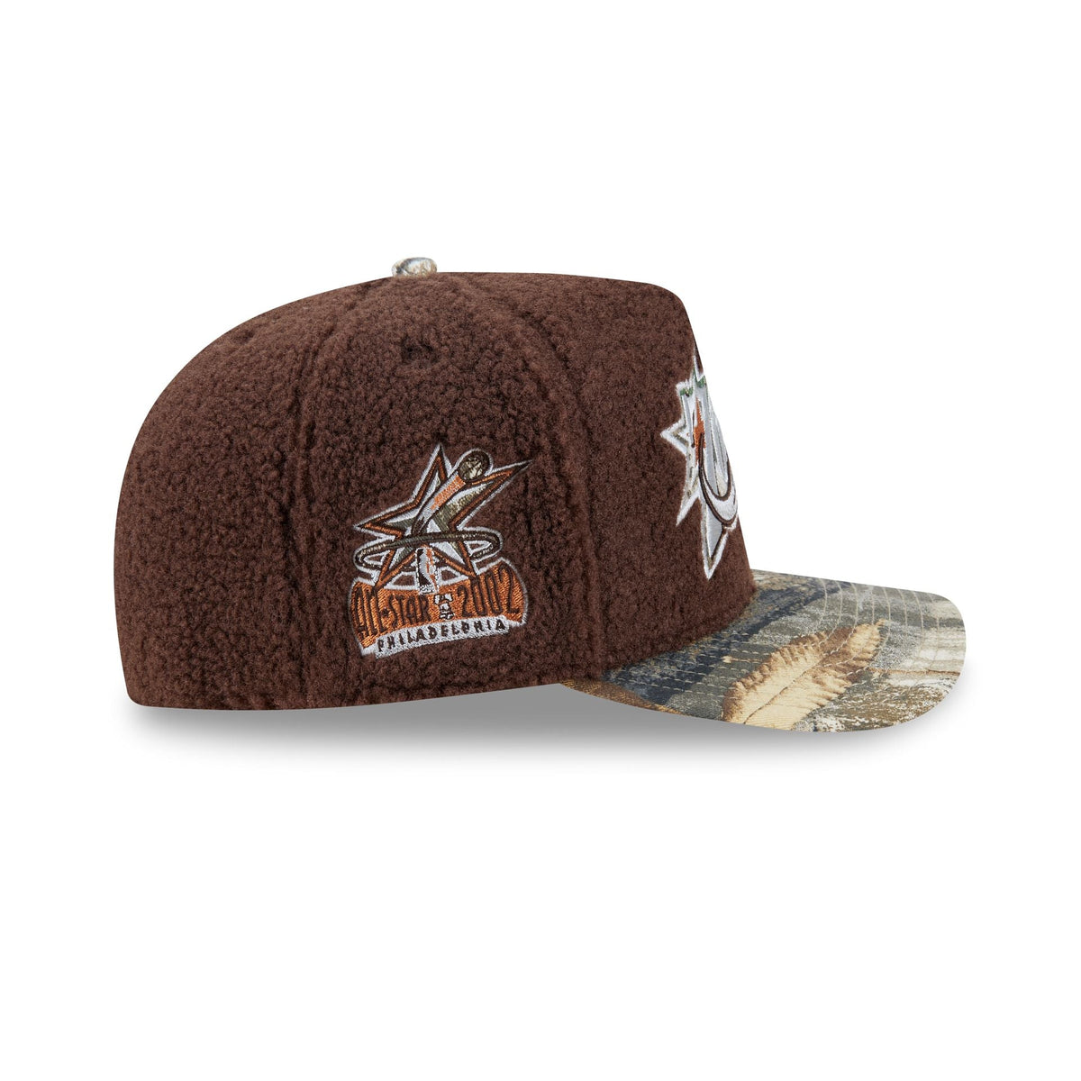 Just Caps Hardwood Classics Realtree Camo Philadelphia 76ers 59FIFTY A-Frame Fitted Hat