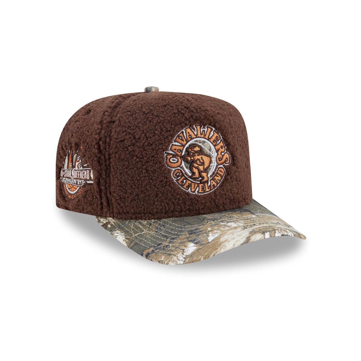 Just Caps Hardwood Classics Realtree Camo Cleveland Cavaliers 59FIFTY A-Frame Fitted Hat