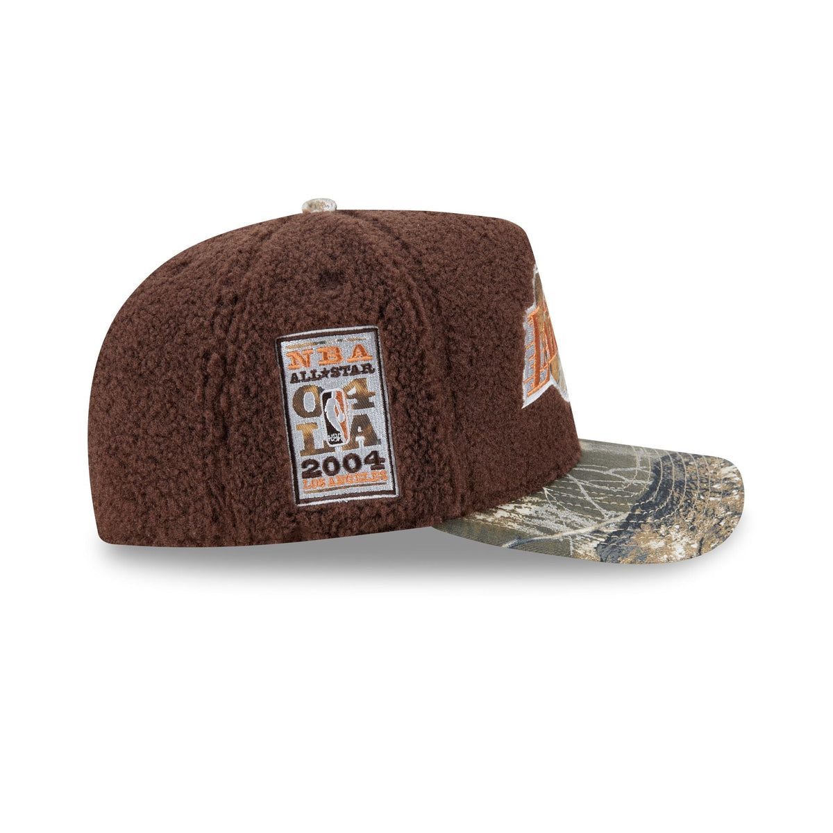 Just Caps Hardwood Classics Realtree Camo Los Angeles Lakers 59FIFTY A-Frame Fitted Hat