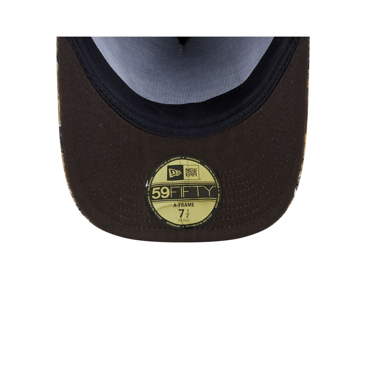 Just Caps Hardwood Classics Realtree Camo Toronto Raptors 59FIFTY A-Frame Fitted Hat