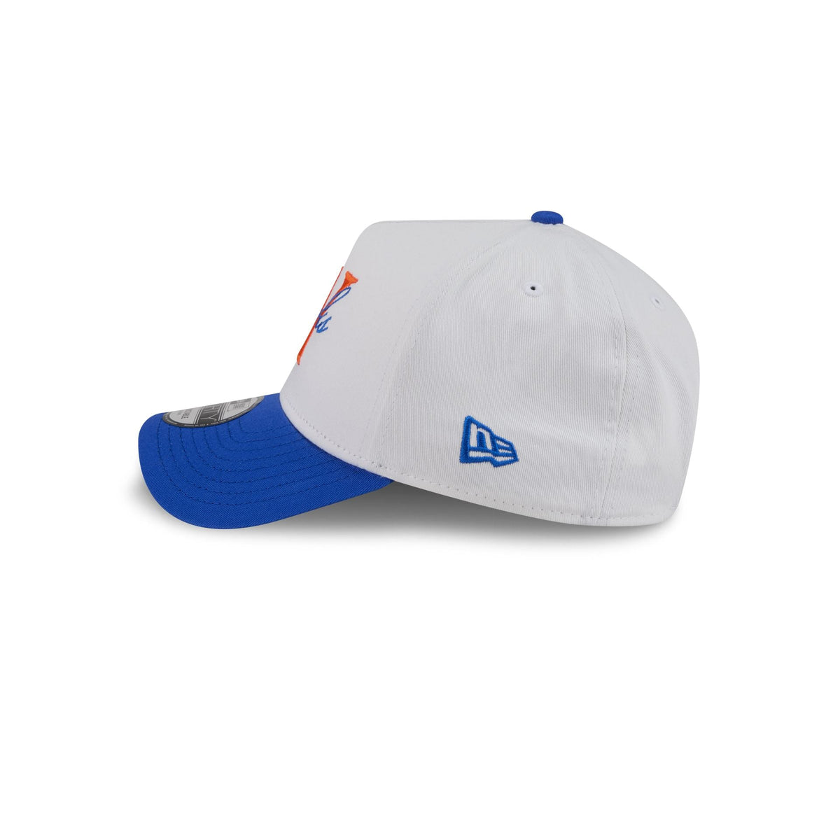 New York or Nowhere x New York Knicks Stacked Script White 9FORTY A-Frame Snapback Hat