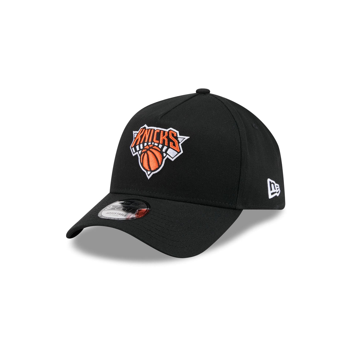 New York or Nowhere x New York Knicks Logo Black 9FORTY A-Frame Snapback Hat