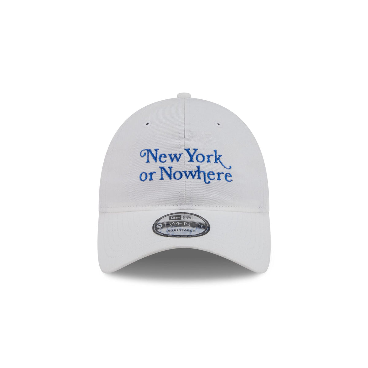 New York or Nowhere x New York Knicks Script White 9TWENTY Adjustable Hat