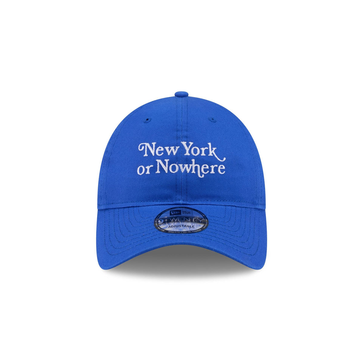 New York or Nowhere x New York Knicks Script Blue 9TWENTY Adjustable Hat