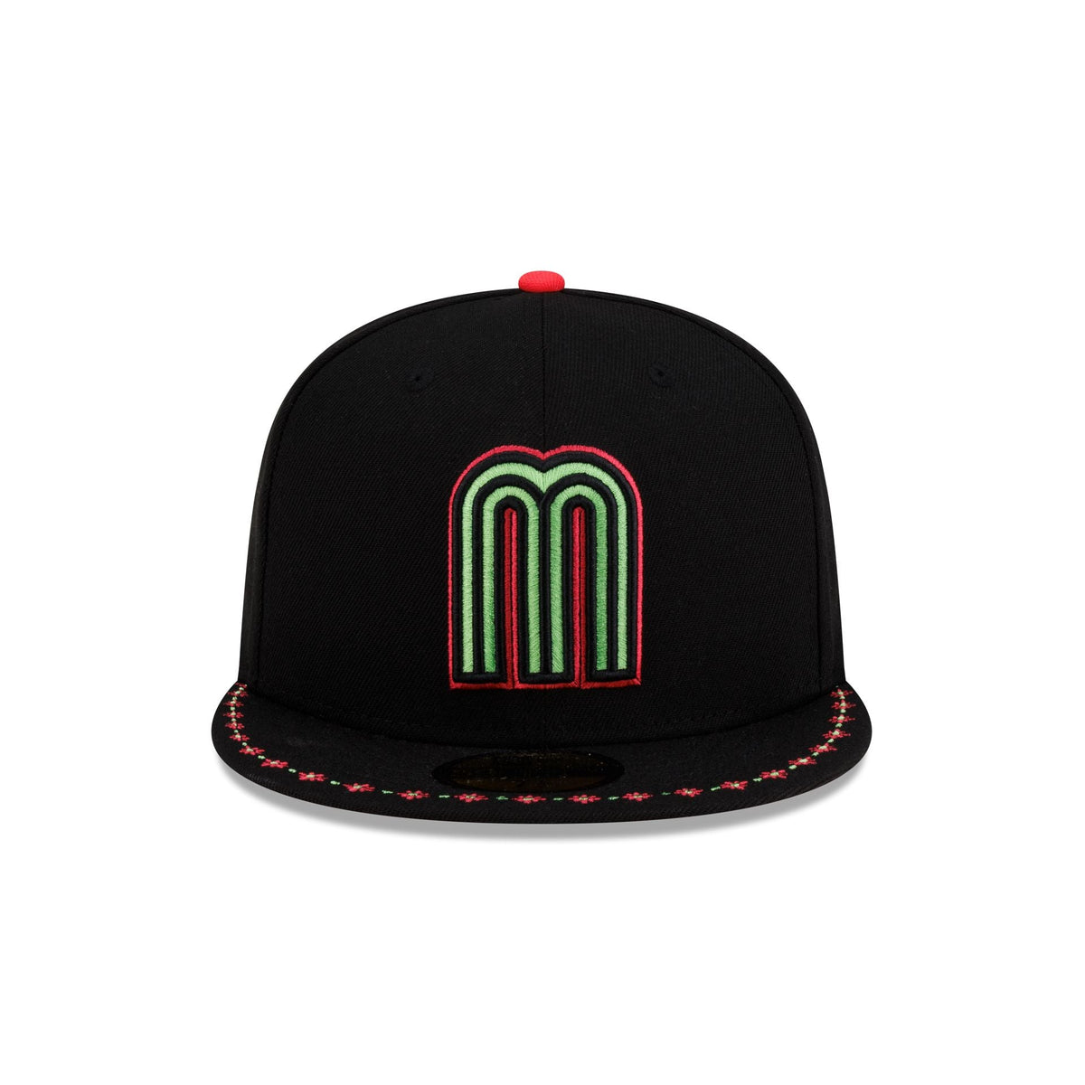 Mexico Baseball Flower 59FIFTY Fitted Hat