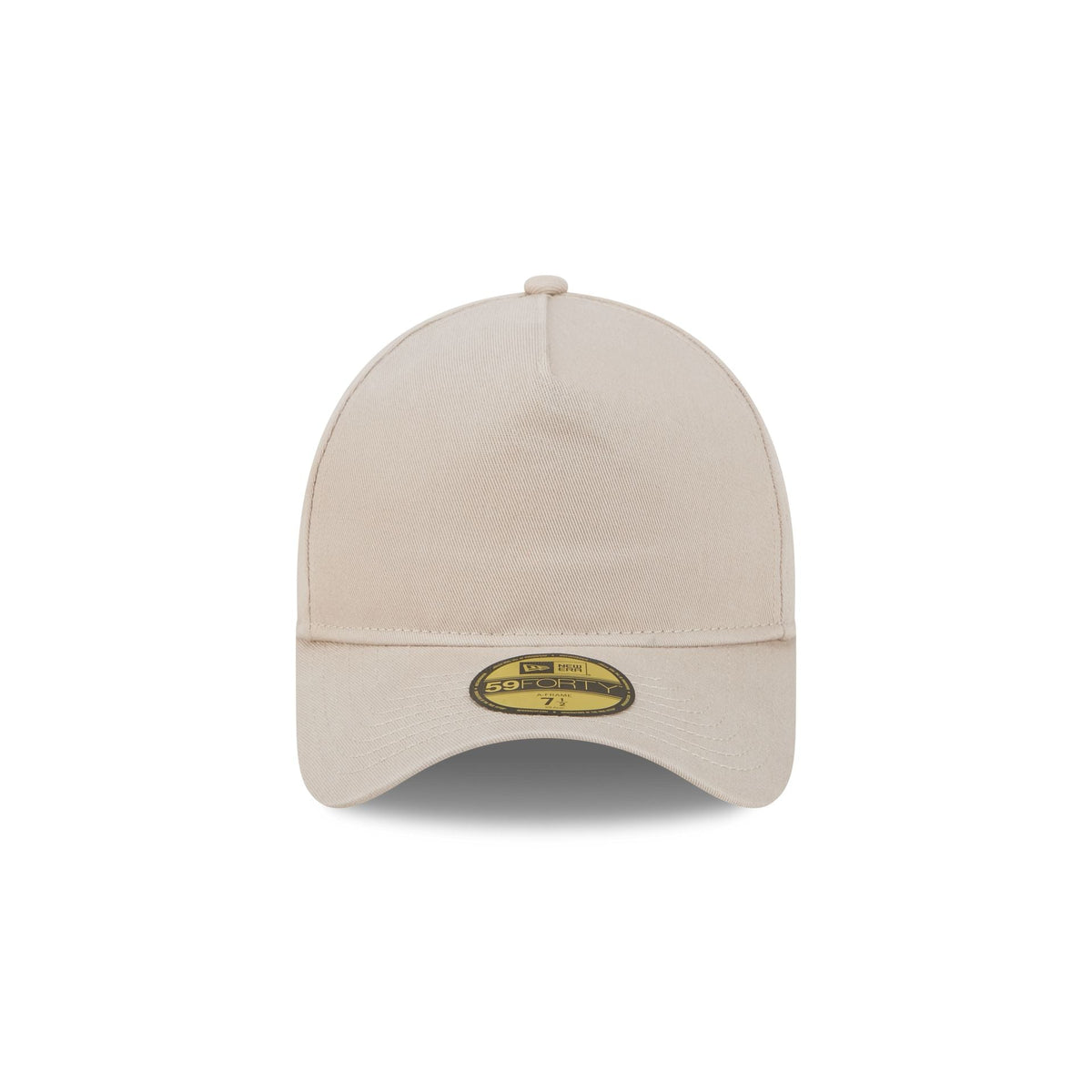 New Era Cap Cotton Twill Light Gray 59FORTY A-Frame Fitted Hat
