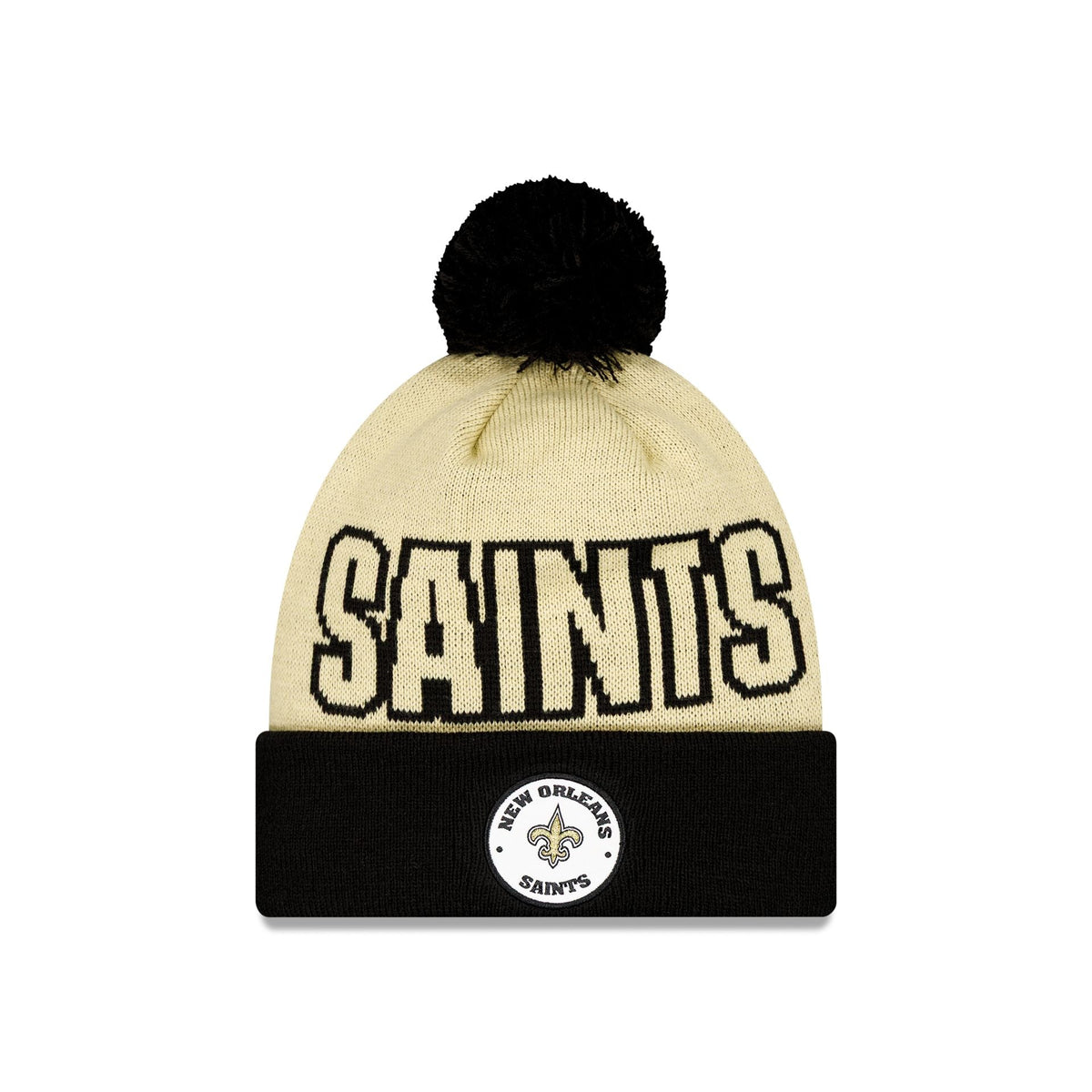 New Orleans Saints 2026 International Games Pom Knit Hat