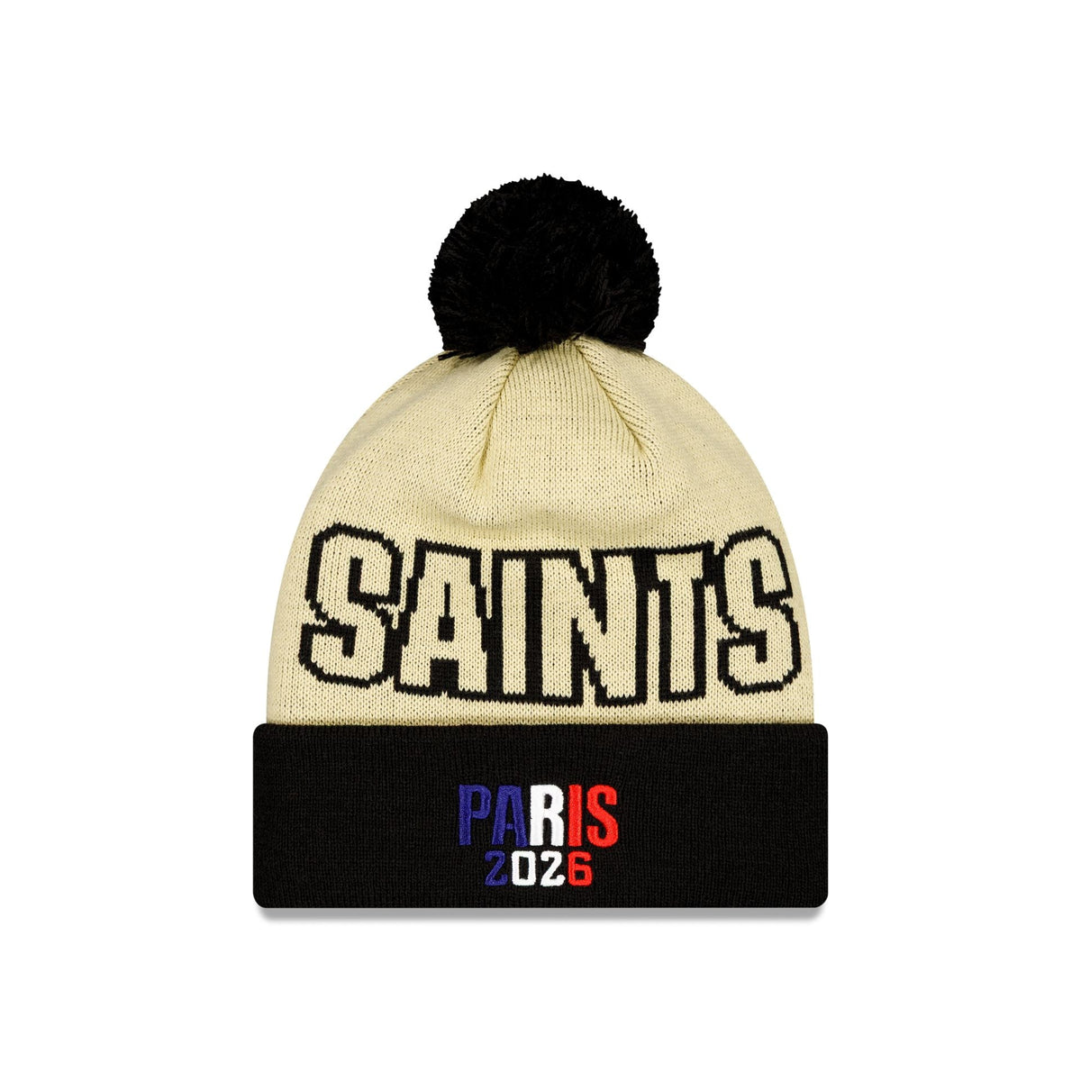 New Orleans Saints 2026 International Games Pom Knit Hat