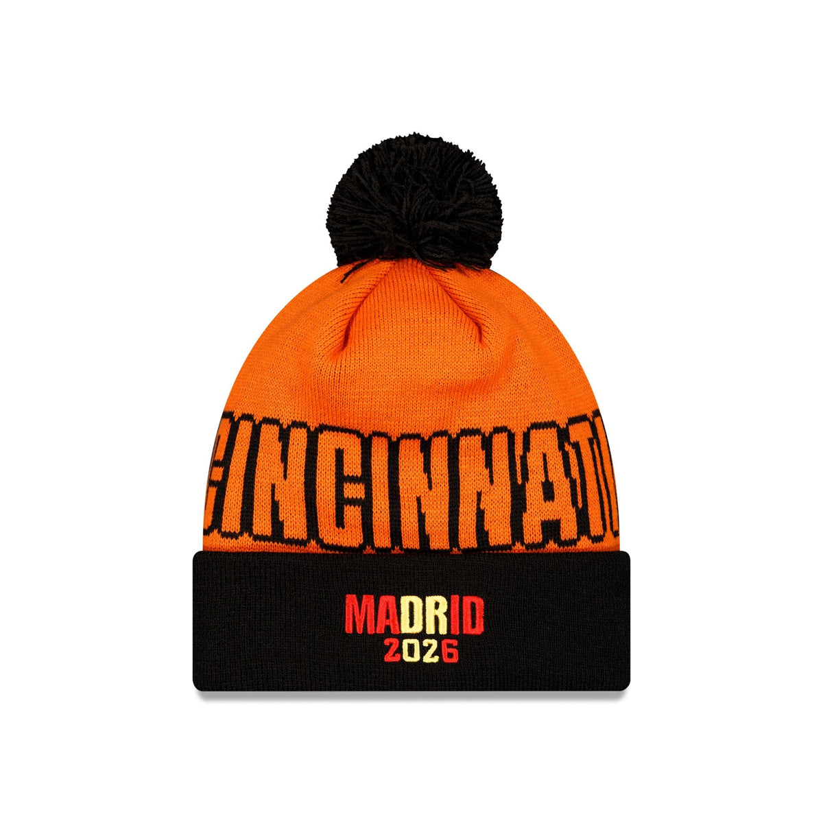 Cincinnati Bengals 2026 International Games Pom Knit Hat