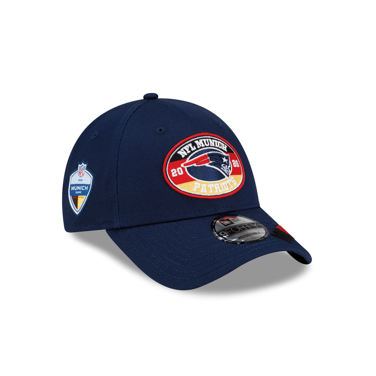 New England Patriots 2026 International Games 9FORTY Snapback Hat