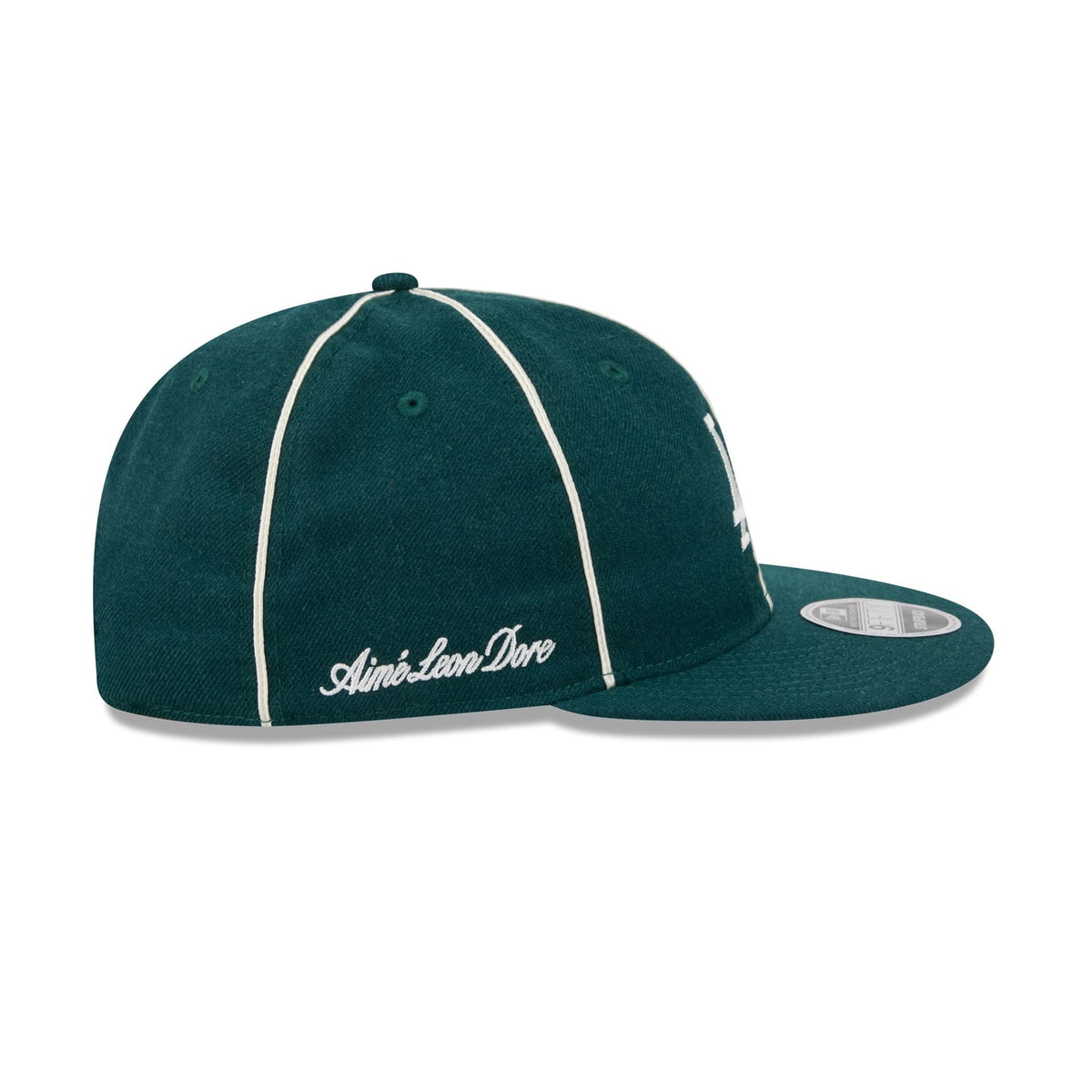 Aimé Leon Dore Los Angeles Dodgers Piping Green Retro Crown 9FIFTY Adjustable Hat