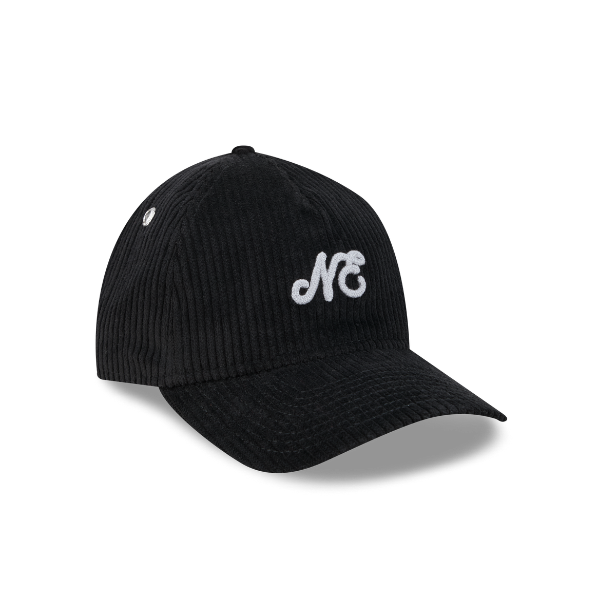 New Era Branded Cord Black 9TWENTY A-Frame Adjustable Hat