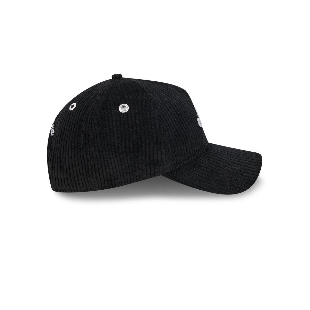 New Era Branded Cord Black 9TWENTY A-Frame Adjustable Hat