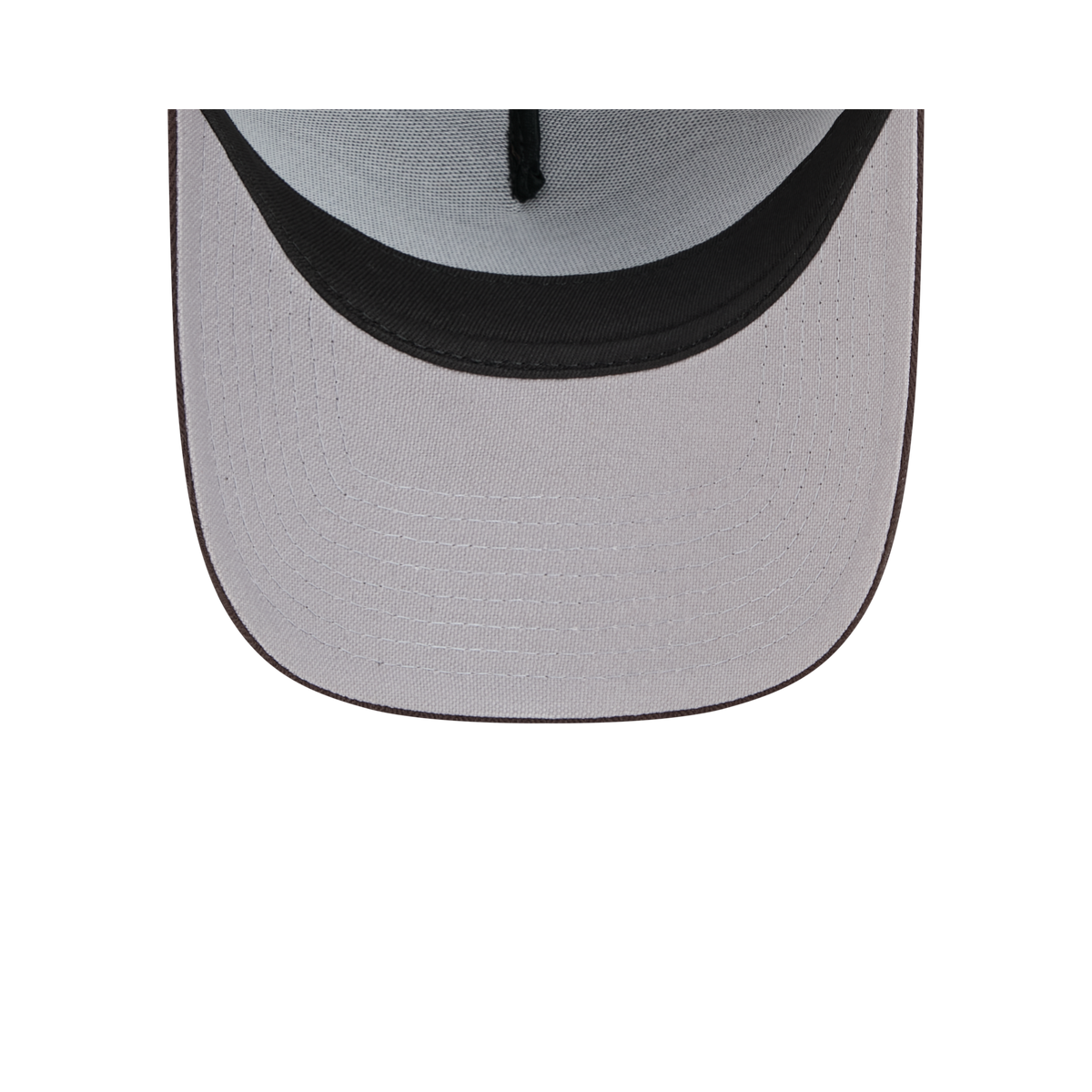 New Era Branded Herringbone Dark Brown 9FORTY A-Frame Trucker Hat