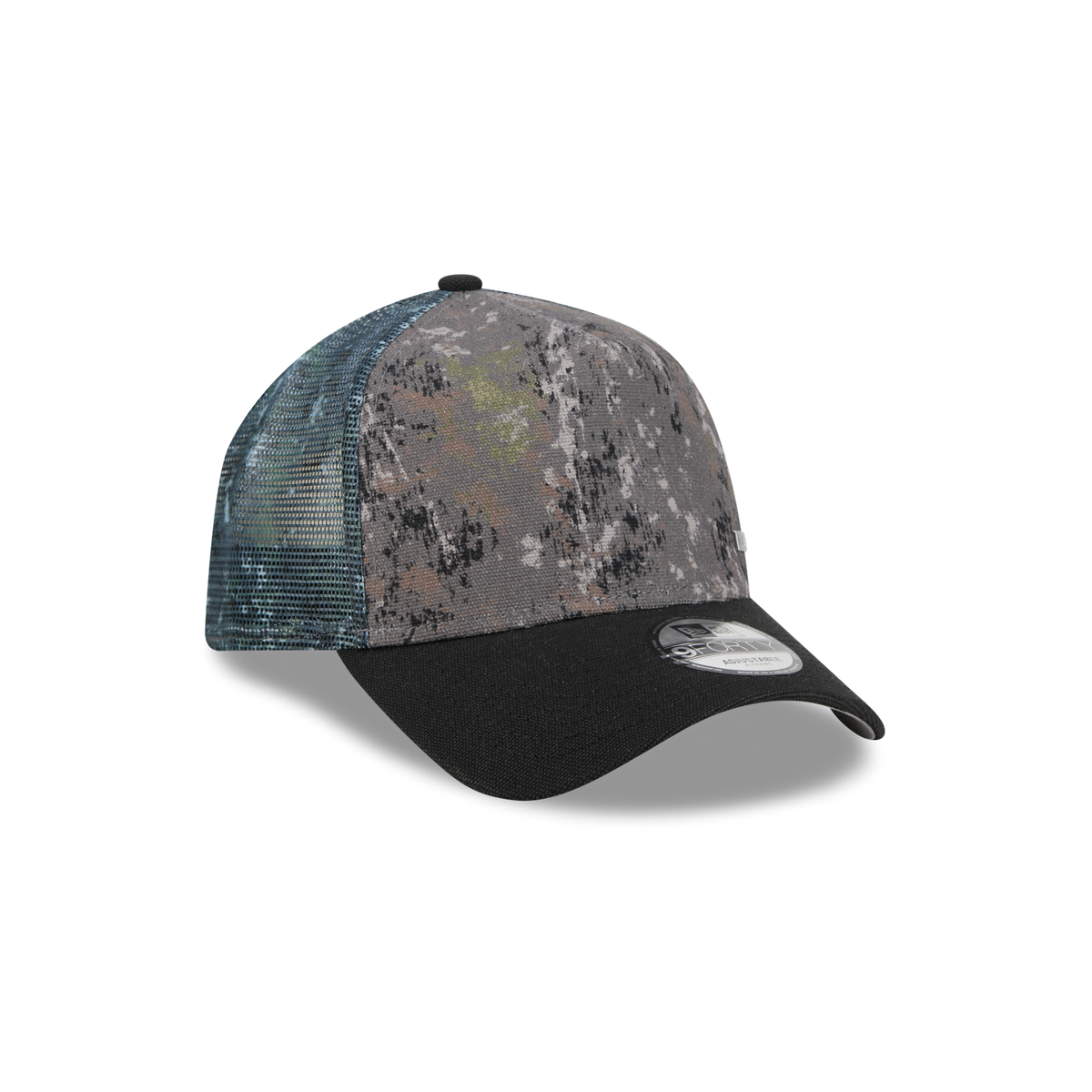 New Era Branded Abstract Camo 9FORTY A-Frame Trucker Hat