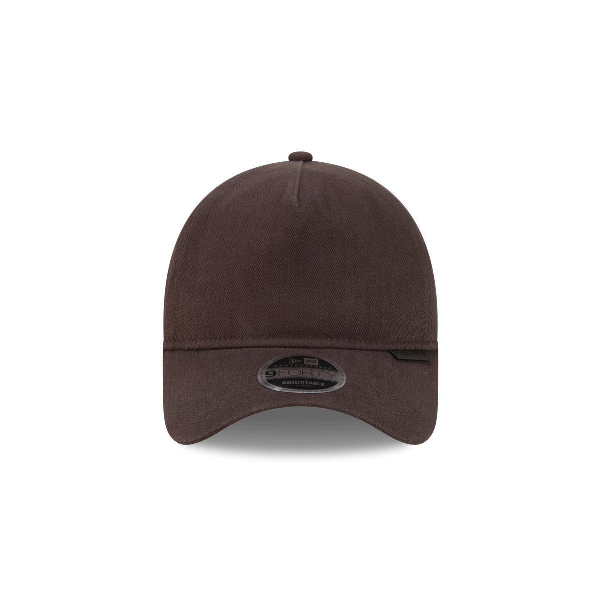 New Era Branded Herringbone Dark Brown 9FORTY A-Frame Unstructured Snapback Hat