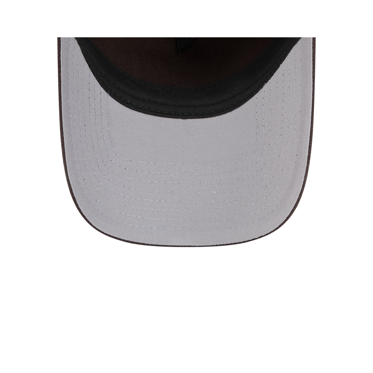 New Era Branded Herringbone Dark Brown 9FORTY A-Frame Unstructured Snapback Hat