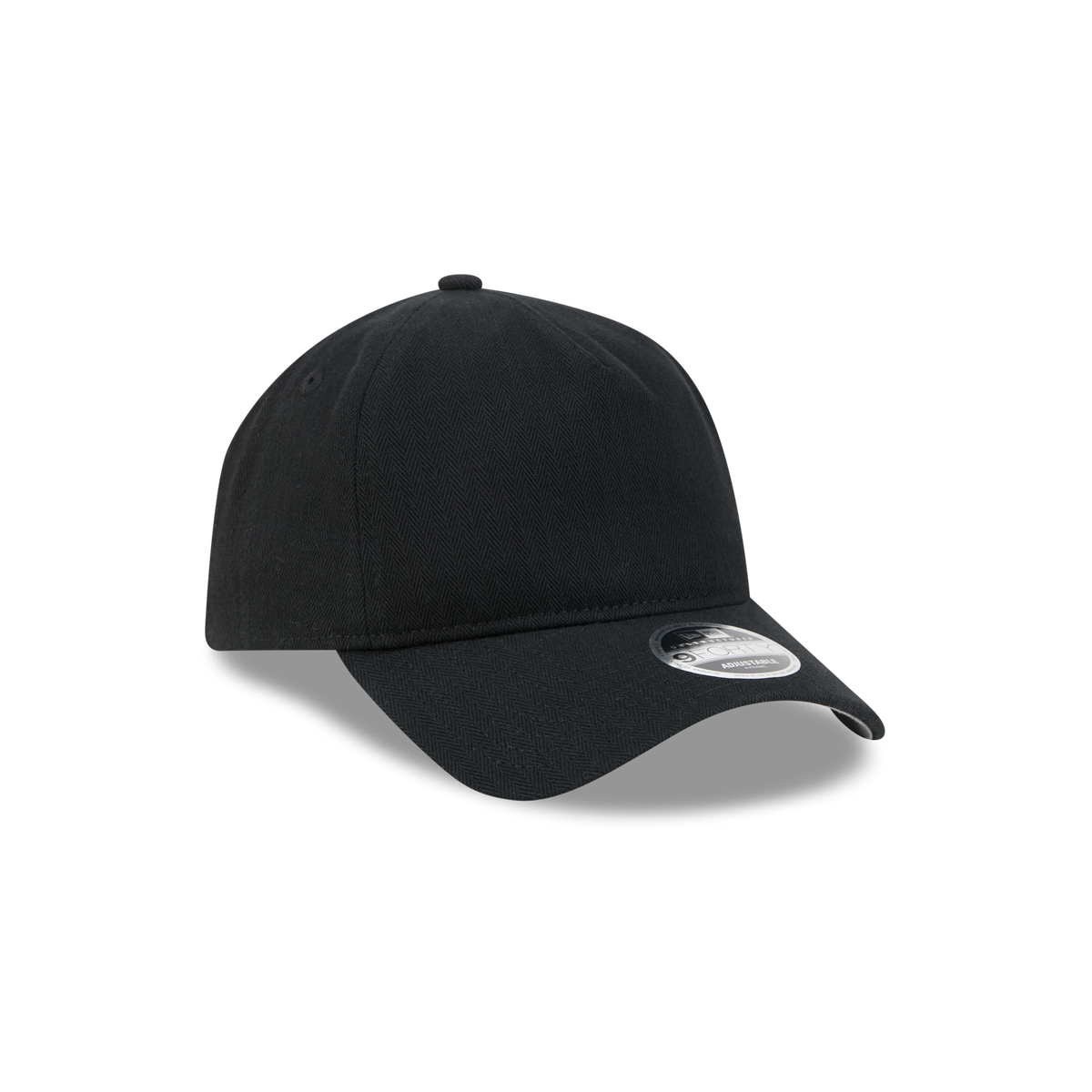 New Era Branded Herringbone Black 9FORTY A-Frame Unstructured Snapback Hat