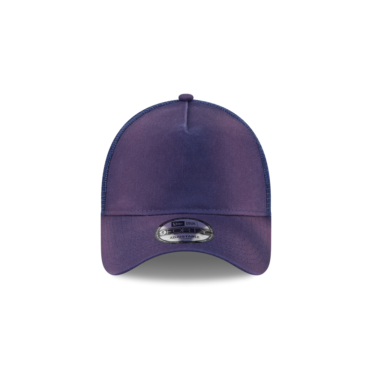 New Era Branded Washed Carbon Navy 9FORTY A-Frame Trucker Hat