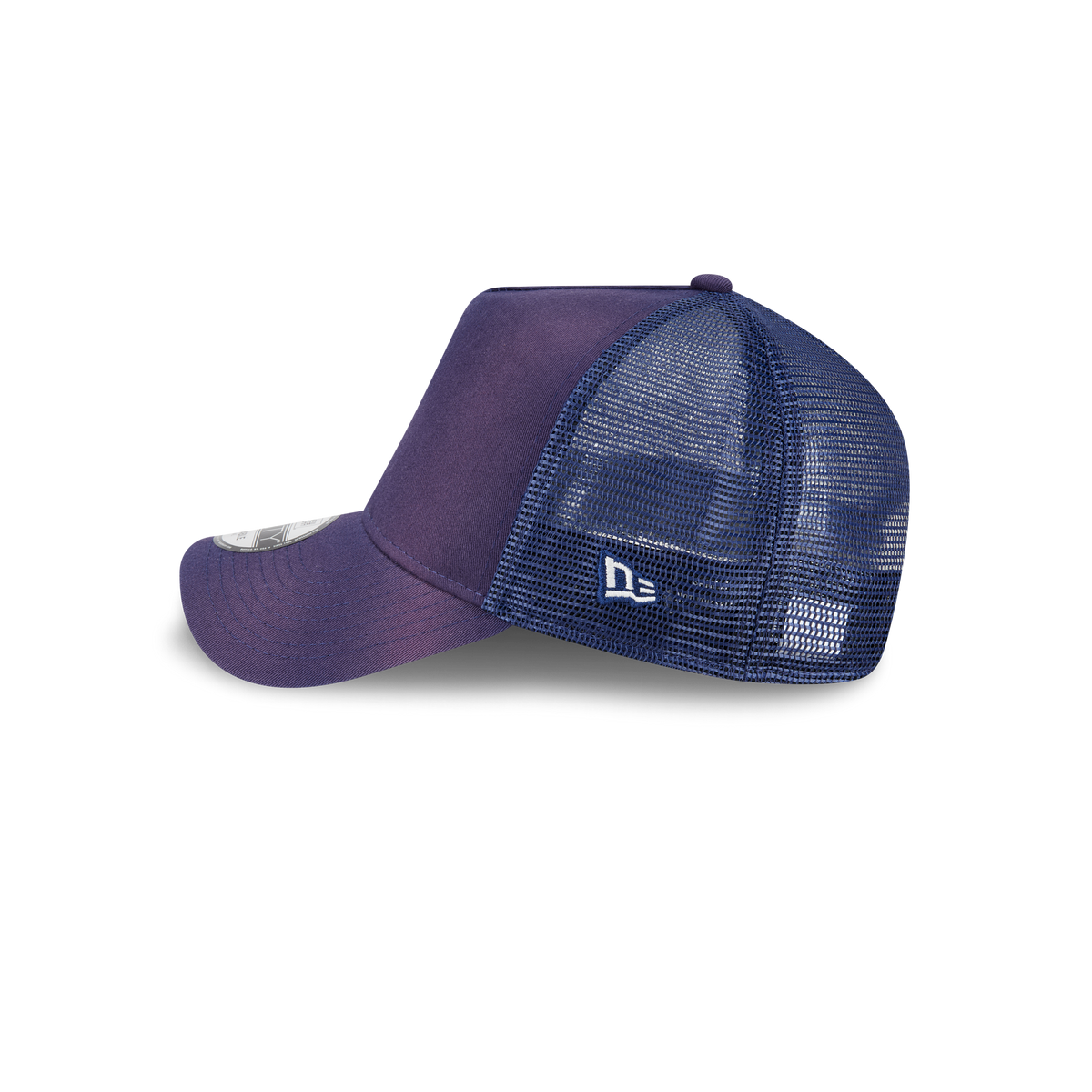 New Era Branded Washed Carbon Navy 9FORTY A-Frame Trucker Hat