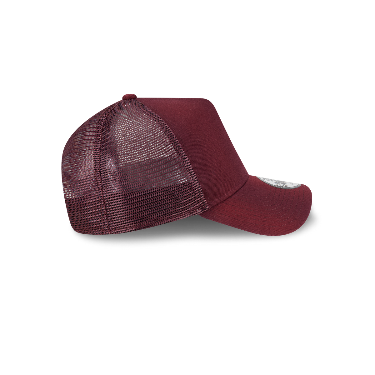 New Era Branded Washed Maroon 9FORTY A-Frame Trucker Hat