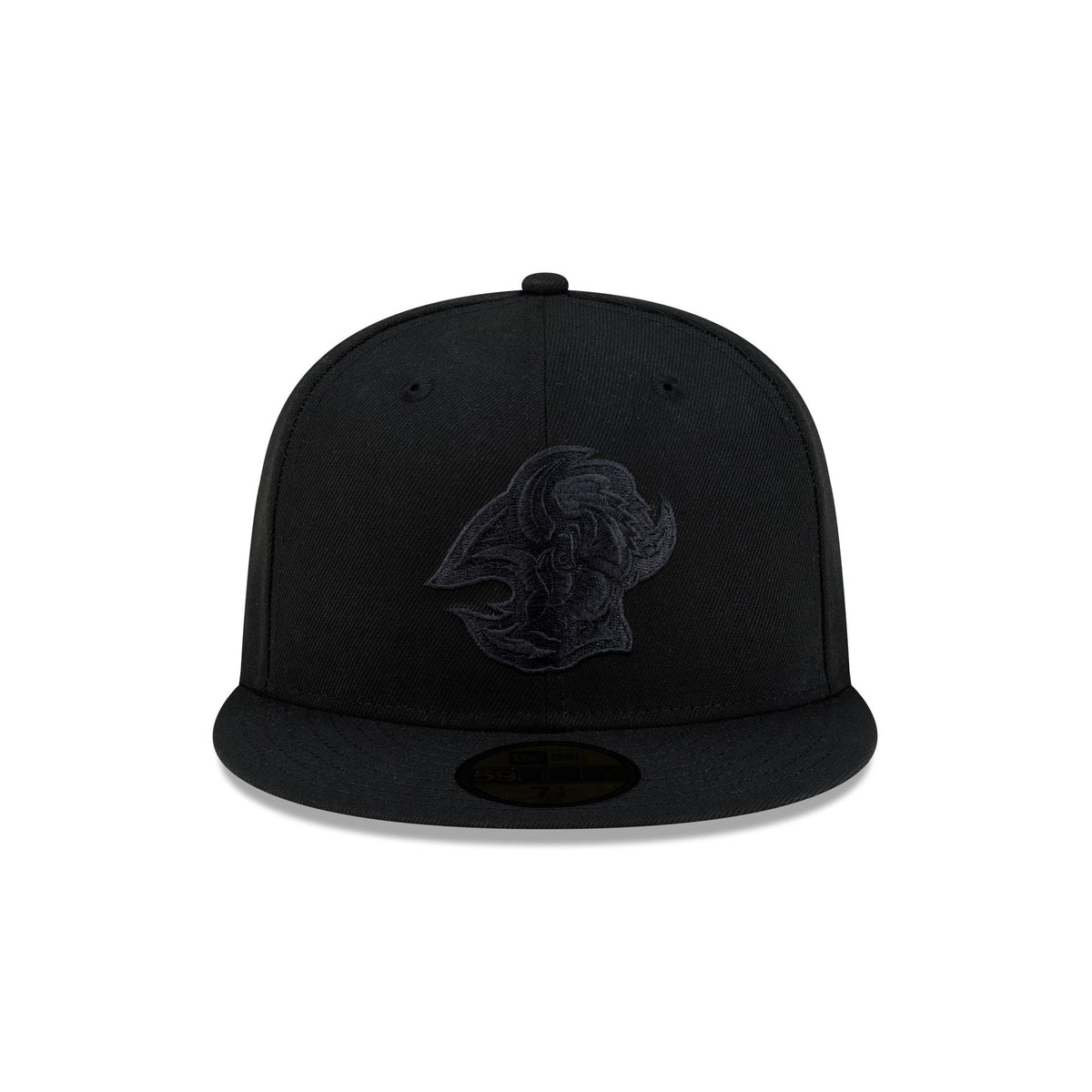 Buffalo Sabres Goathead Black on Black 59FIFTY Fitted Hat