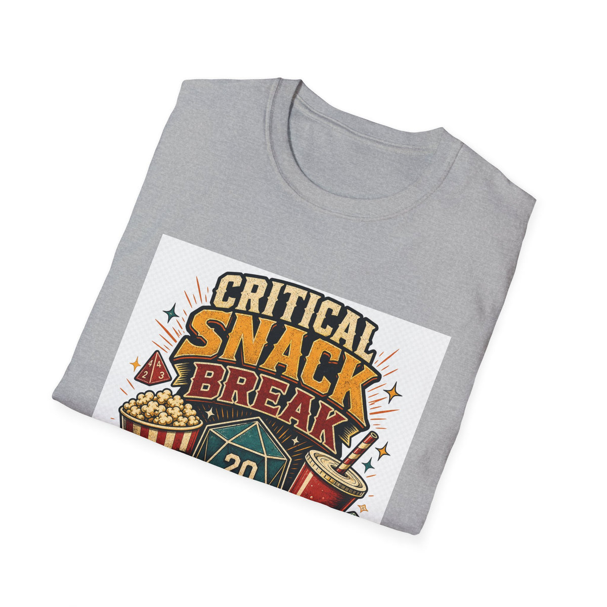 Critical Snack Break Tabletop Gamer Funny Game Night T-Shirt