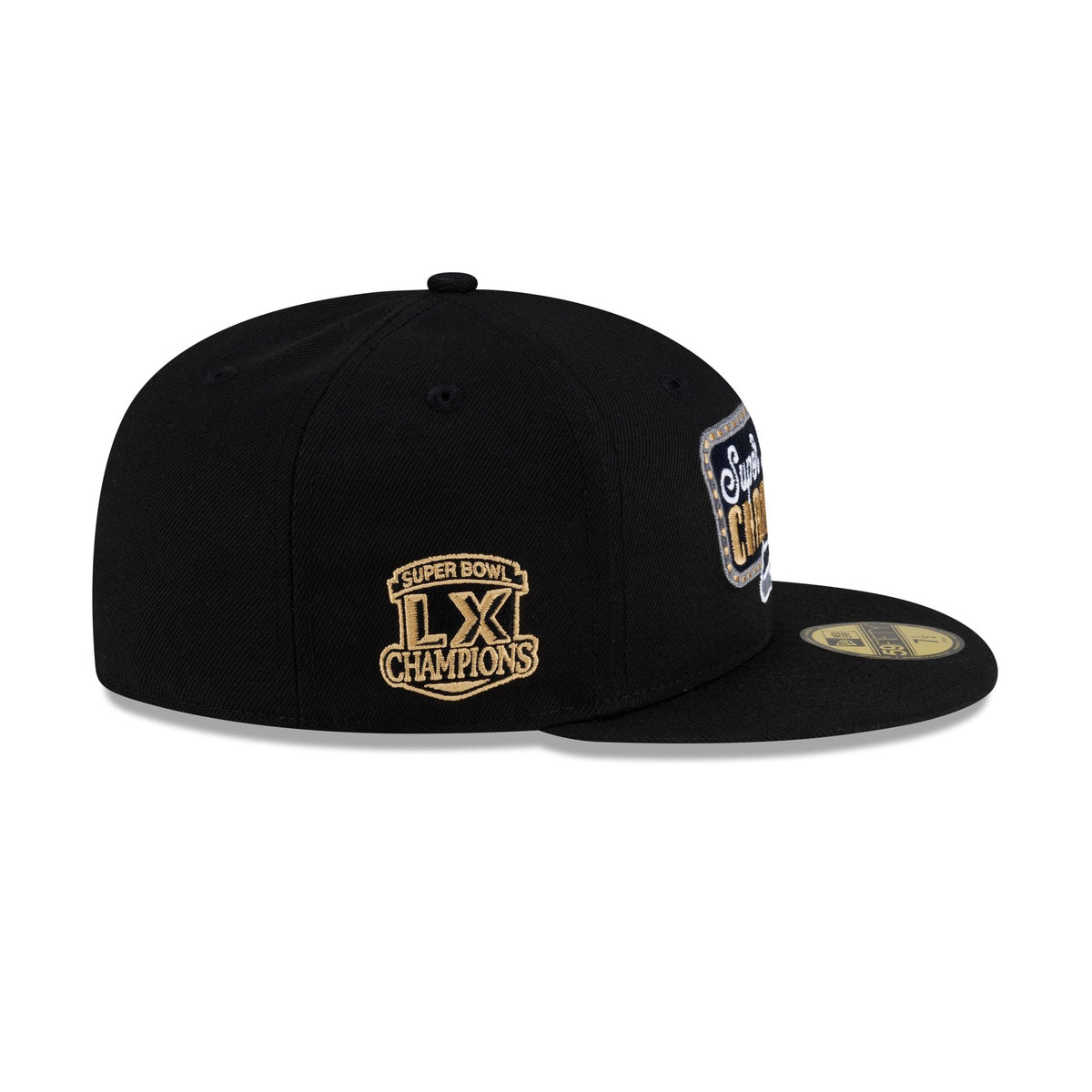 Seattle Seahawks Super Bowl LX Champions Black & Gold 59FIFTY Fitted Hat