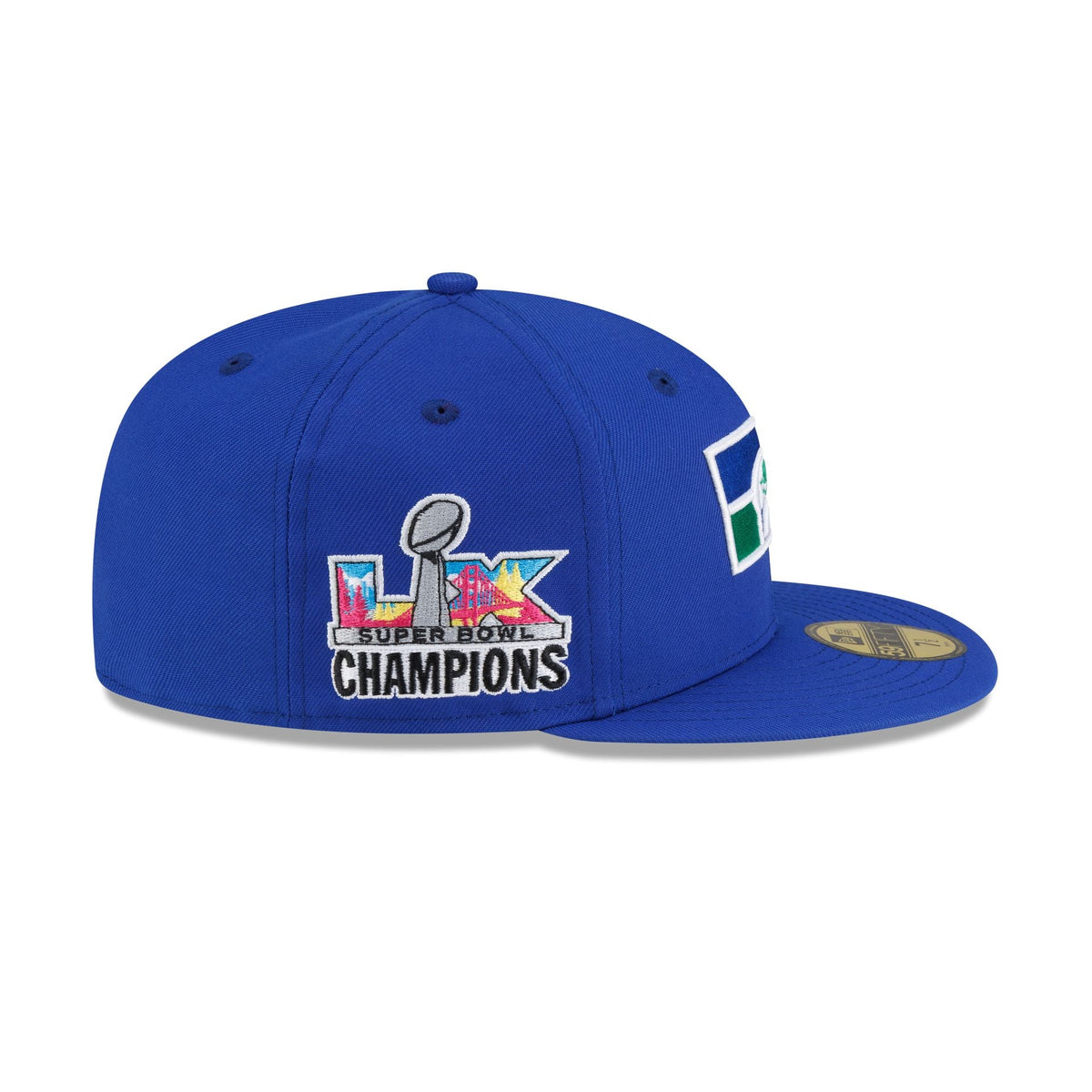 Seattle Seahawks Super Bowl LX Champions Sidepatch Blue 59FIFTY Fitted Hat