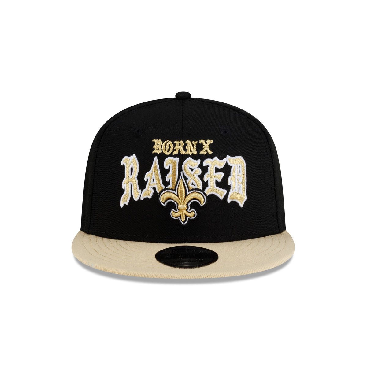 Born x Raised x New Orleans Saints Two-Tone 9FIFTY Snapback Hat