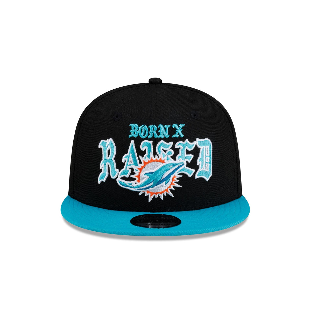Born x Raised x Miami Dolphins Two-Tone 9FIFTY Snapback Hat