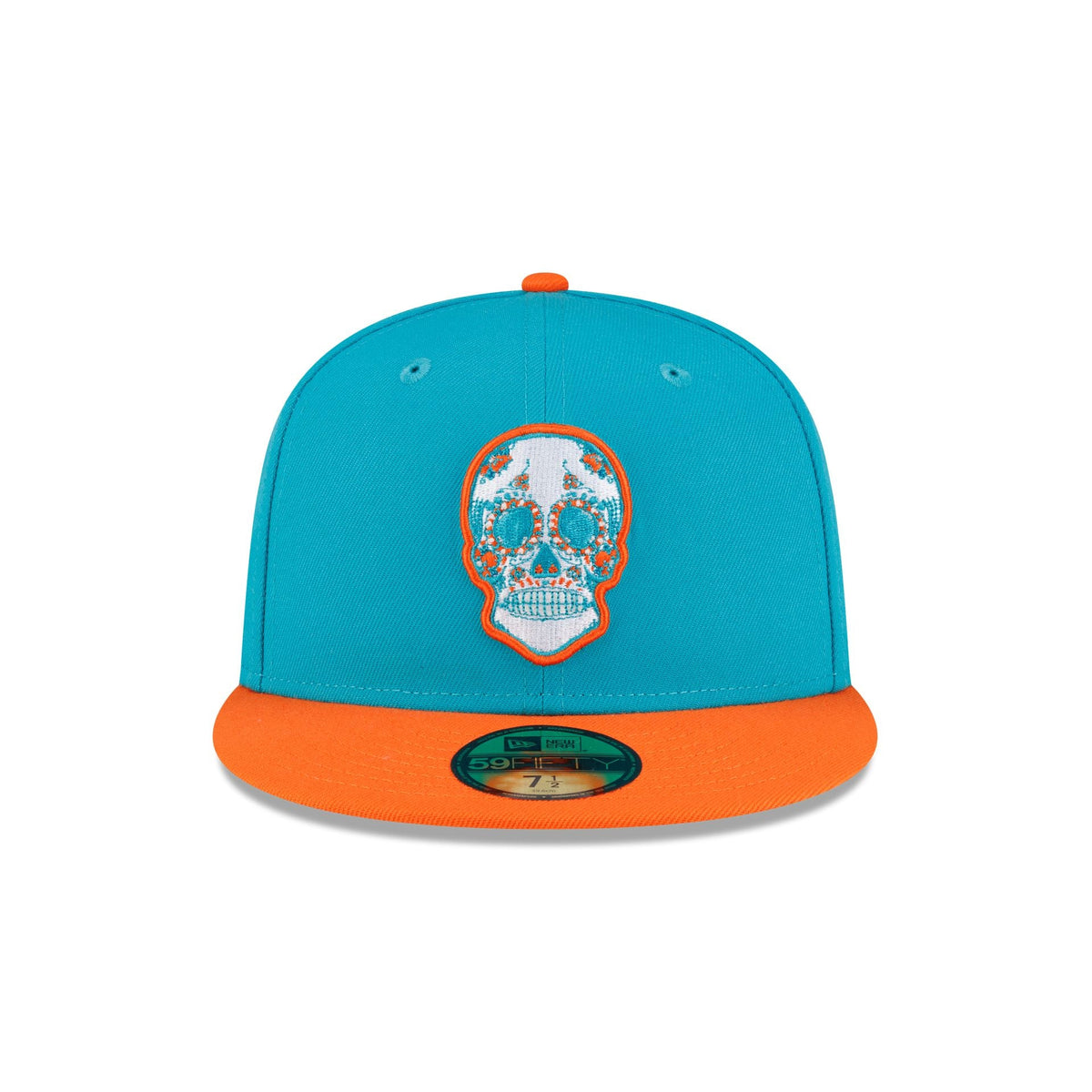 Miami Dolphins Sugar Skull 59FIFTY Fitted Hat