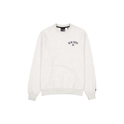 New York Yankees Mini Script Gray Crewneck