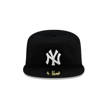 New York Yankees Black Corduroy Pillbox Hat